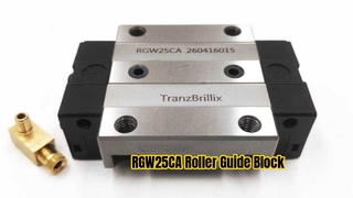 TranzBrillix RGW25CA Roller Linear Guide Block | Size 25 Flange Block